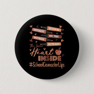 School Counselor We Can Be Different Black History 6 Cm Round Badge