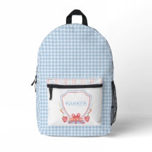School Crest | Grade School Gingham