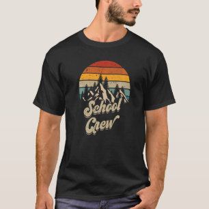 School Crew Camping Outdoor Sunset Summer Camp T-Shirt
