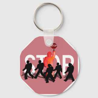 School Crossing Guard Key Ring