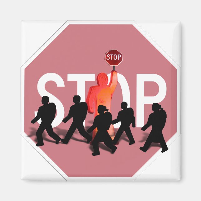 School Crossing Guard Magnet (Front)