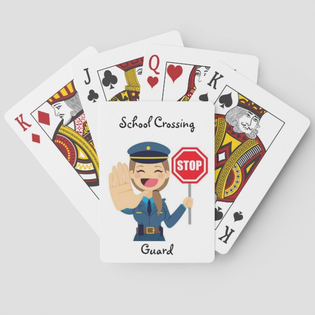 School Crossing Guard Playing Cards (Back)