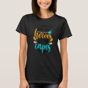 School Custodian Hero School Janitor Day T-Shirt