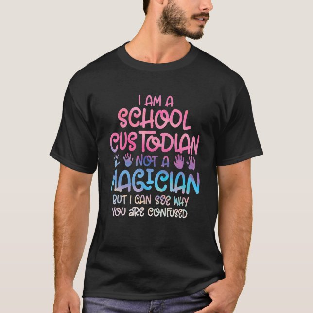 School Custodian Janitor Appreciation Quotes Clean T-Shirt (Front)
