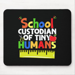 School Custodian Of Tiny Humans - Back To School - Mouse Mat