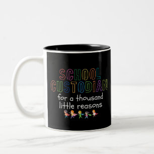 School Custodian Squad School Janitor Appreciation Two-Tone Coffee Mug