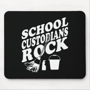 School Custodians Rock Back To School - Janitor Ap Mouse Mat