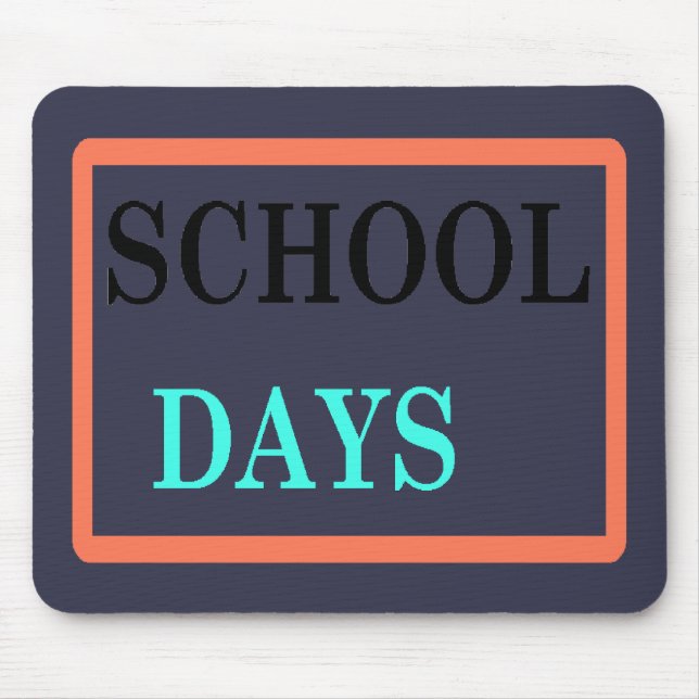 School Days Mouse Mat (Front)
