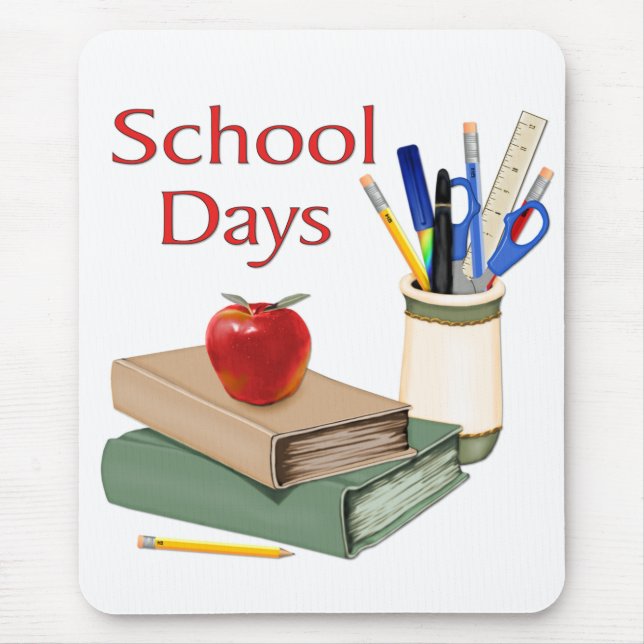 School Days Mouse Mat (Front)