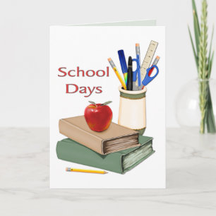 School Days Still Life Card