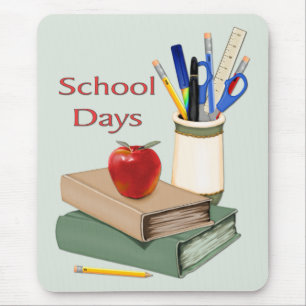 School Days Still Life Mouse Mat