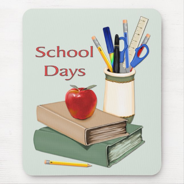 School Days Still Life Mouse Mat (Front)
