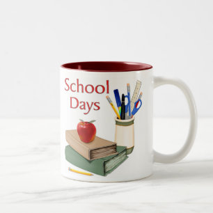 School Days Still Life Two-Tone Coffee Mug