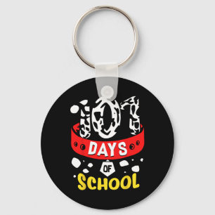 School Days T Dalmatian Dog 100th Sayings T Key Ring
