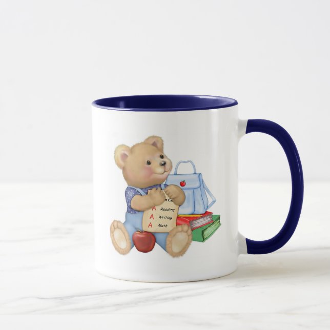 School Days Teddy Mug (Right)