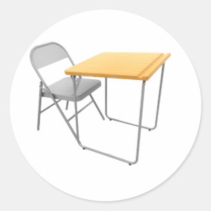School Desk and Chair Stickers