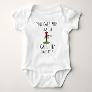 School Disc Golf   Frisbee Golf Coaching Baby Bodysuit