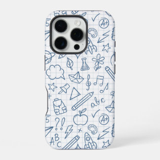 School doodles teacher phone case