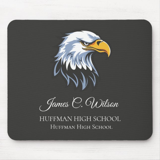 School Eagle Graduation Mouse Mat (Front)