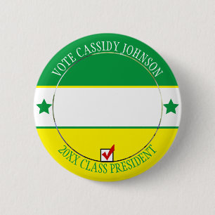 School Election Campaign Student Body Vote 6 Cm Round Badge