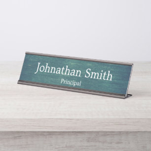 School Employee Name Job Title Chalkboard Look Desk Name Plate