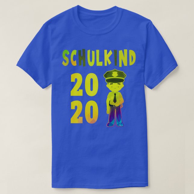 School enrolment police school child schoolbus T-Shirt (Design Front)