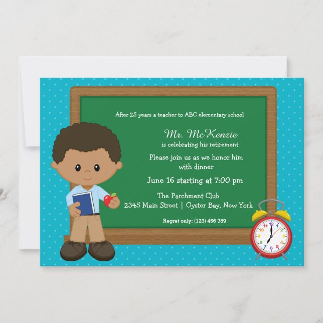 School event * choose background colour invitation (Front)