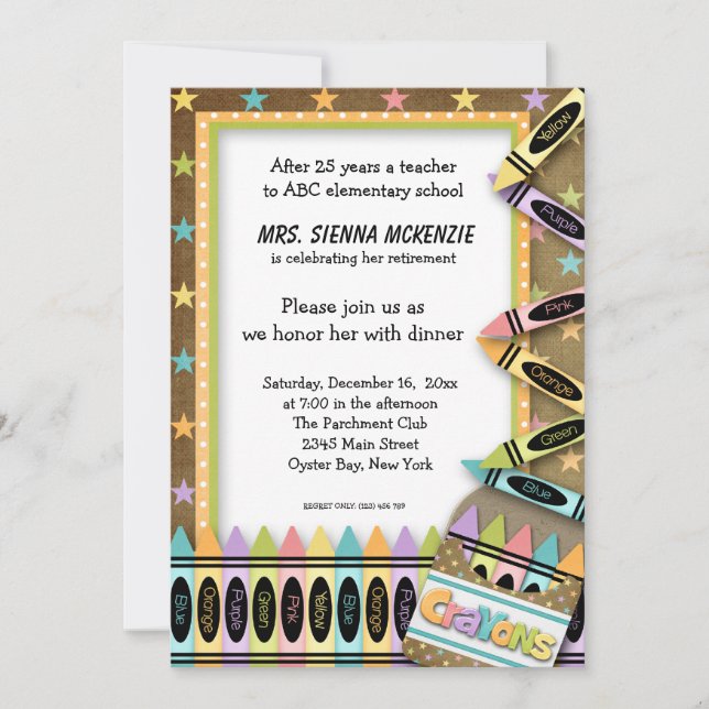 School event invitation (Front)