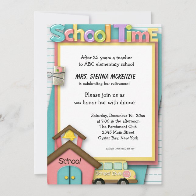 School Event Invitation (Front)