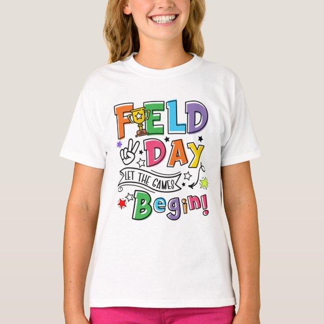School Field Day For Kids T-Shirt (Front)