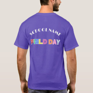 School field day Sport day 2025 Team crew squad T-Shirt