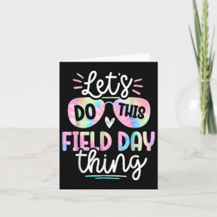 School Field Day Tie Dye Field Day Teachers Kids  Card