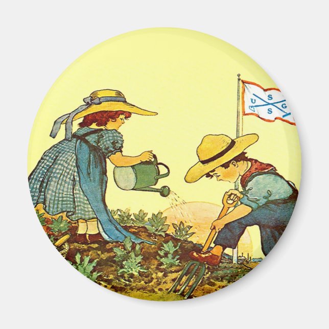 School Garden Army - Magnet (Front)