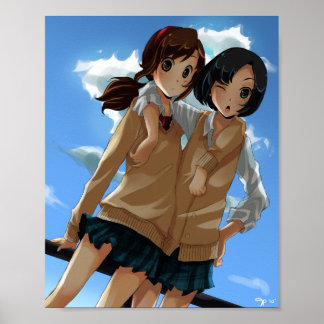 School Girls 8" x 10" Matte Poster