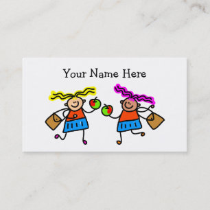School Girls Business Card