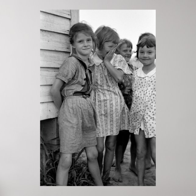 School Girls in Great Depression, 1930s Poster (Front)