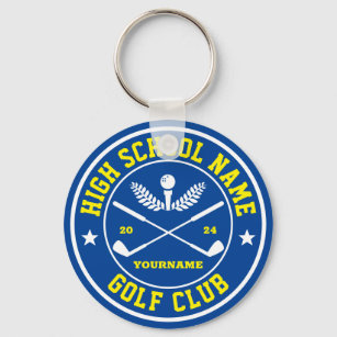 School Golf Club Golfing Team Personalised Sports Key Ring