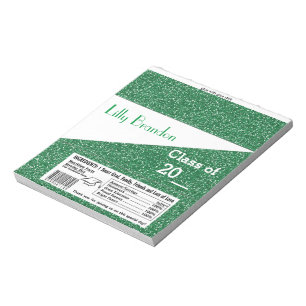 School Graduation Candy Bar Wrapper Party Favor Notepad