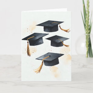 School Graduations Simple Cap Holiday Card