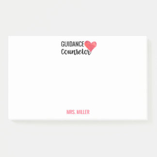 School Guidance Counsellor Personalised Watercolor Post-it Notes