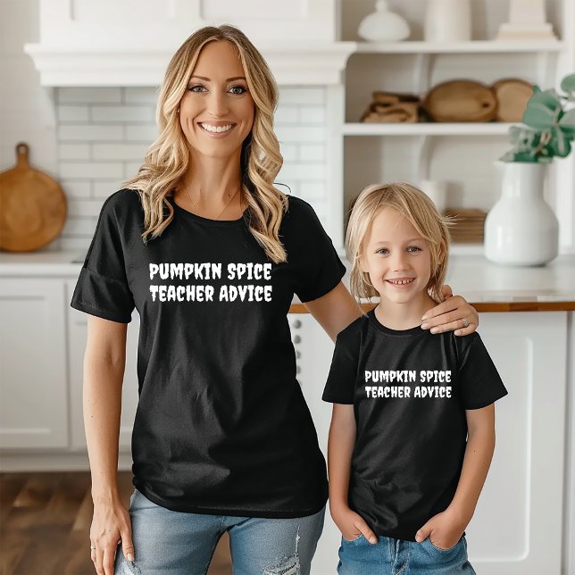  School halloween humour teacher advice typography T-Shirt (Creator Uploaded)