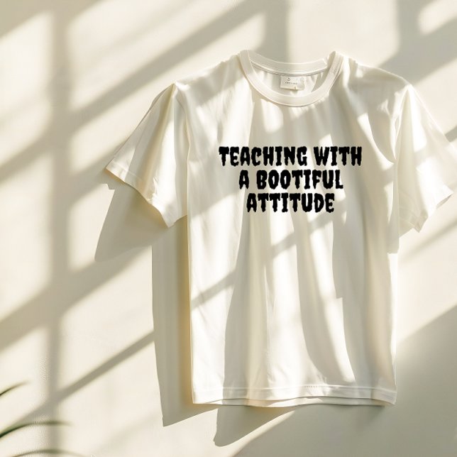  School halloween ironic teacher black typography T-Shirt (Creator Uploaded)