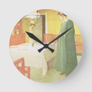 School Household, Dining Room Scene, pub. in 'Lass Round Clock