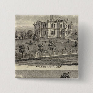 School houses, San Jose 15 Cm Square Badge