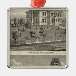 School houses, San Jose Metal Tree Decoration