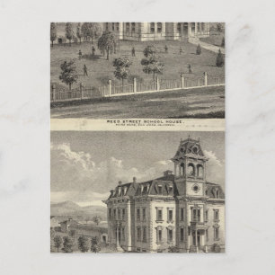 School houses, San Jose Postcard
