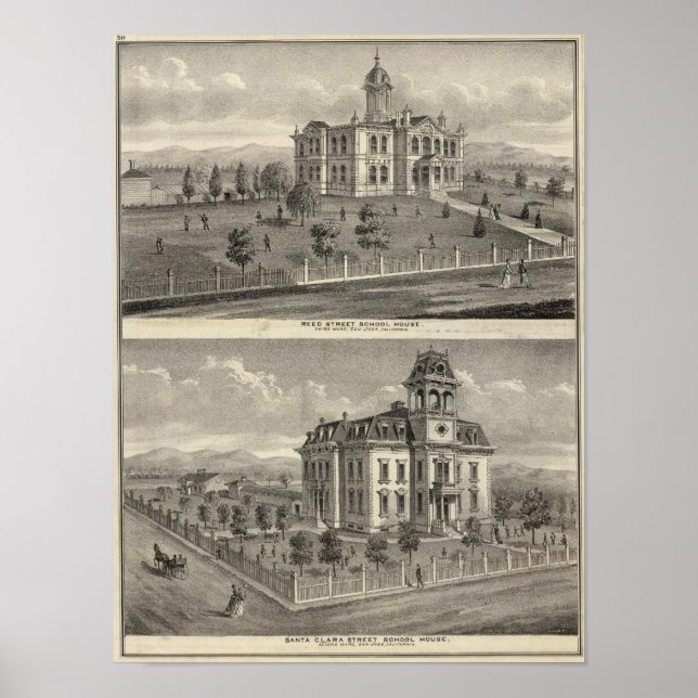 School houses, San Jose Poster (Front)
