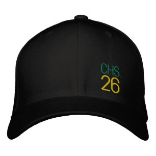 School Initials Senior Year Team Name Colours Embroidered Hat