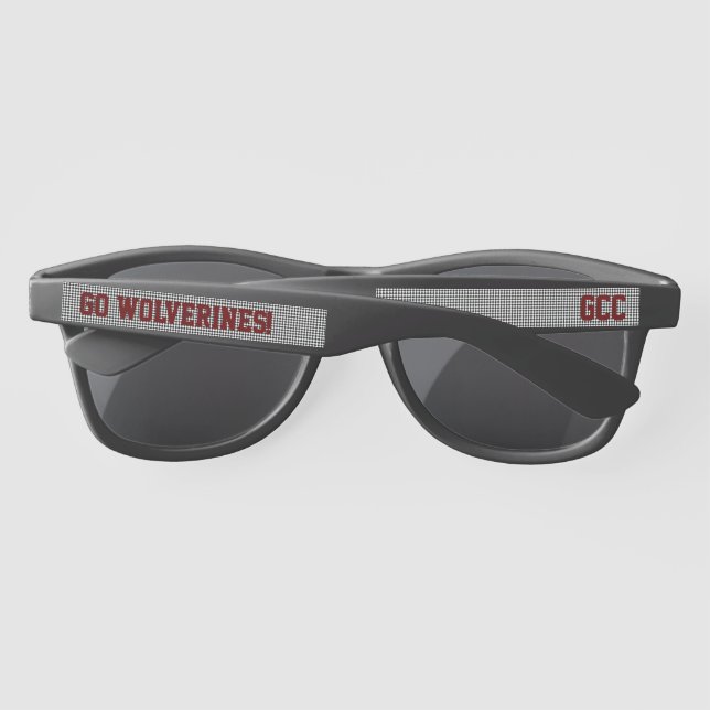 School INITIALS Team NAME Sports Student Fun Sunglasses (Back)