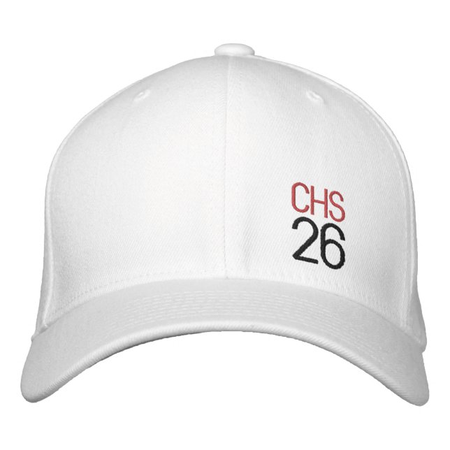 School Initials Team Number Name Colours Sports Embroidered Hat (Front)